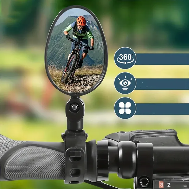 Rétroviseur vélo rotatif 360 degrés paire miroirs guidon… – vue 2