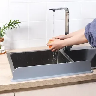 Protection contre les éclaboussures d'évier en Silicone réutilisable