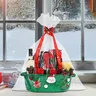 Panier de rangement en coton tissé de noël – vue 4