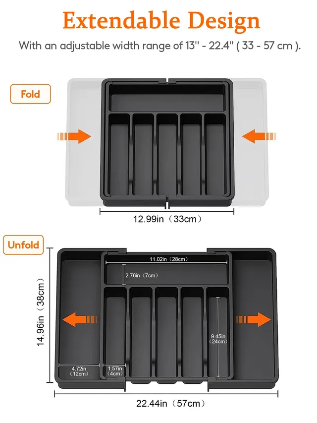 Organisateur tiroir cuisine extensible réglable… – vue 3