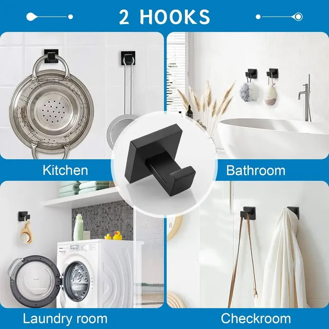 Ensemble de matériel de salle de bain Accessoires Acier… – vue 5