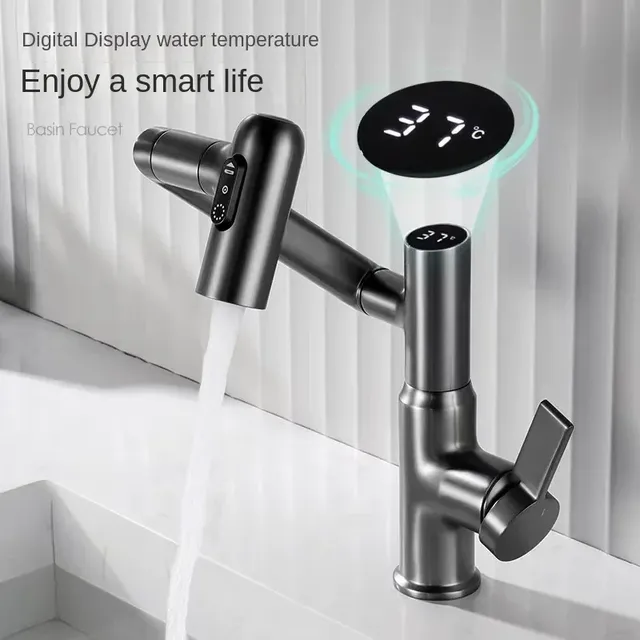 Robinet de lavabo de salle de bains à affichage… – vue 2