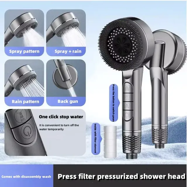Pommeau de douche chargé Home Smile