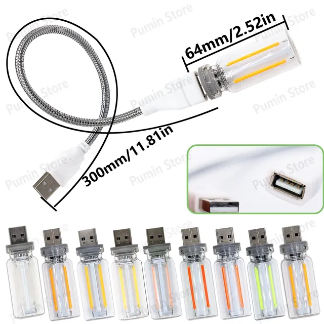 Veilleuse LED un ensemble d'ampoules USB pliable… – vue 2