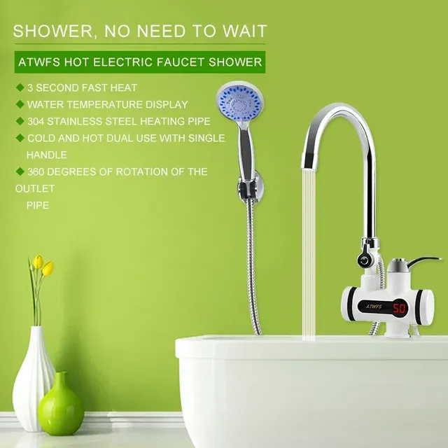 ATWFS 3000W chauffe-eau sans réservoir robinet douche… – vue 4