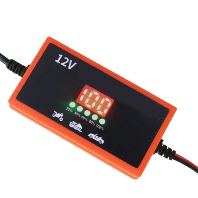 Chargeur batterie voiture moto scooter 12V compact… – vue 2