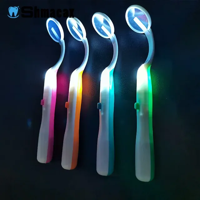 Miroir buccal à lumière dentaire Led