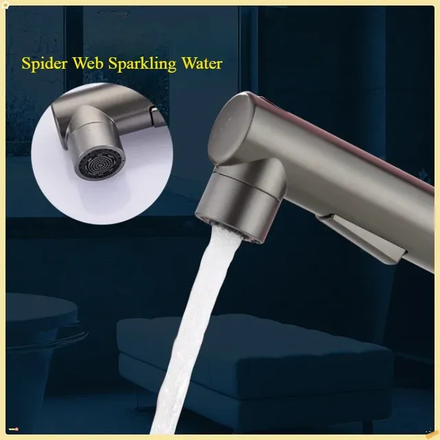 Robinet de lavabo extractible à double trou – vue 5