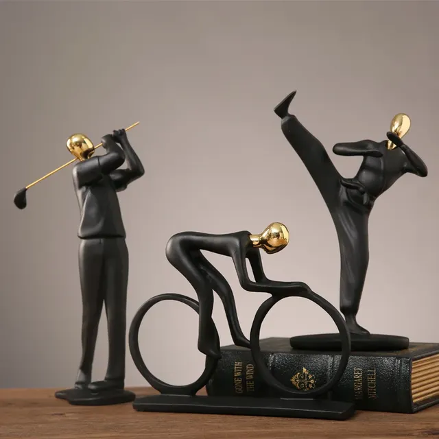 Décoration de figurine de sport en résine – vue 3