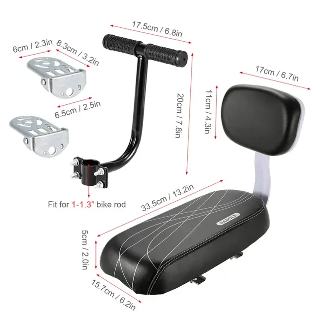 Selle de siège arrière de vélo souple – vue 6