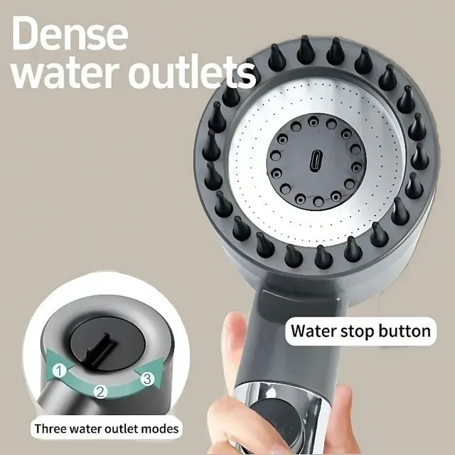 Pommeau de Douche Haute Pression avec Filtre – vue 2