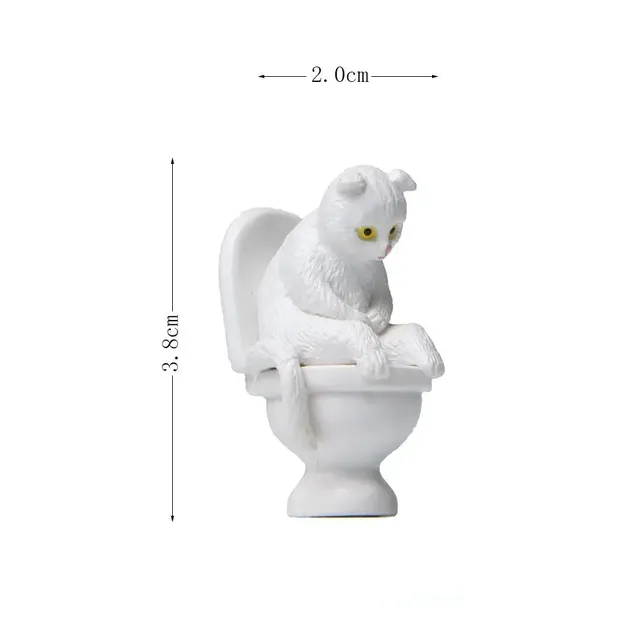 Modèle de siège de toilette chat de dessin animé – vue 6