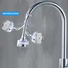 Aérateur filtre robinet chromé transparent bleu rotatif… – vue 5