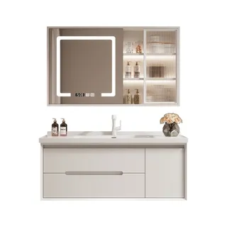Lavabo moderne en céramique de chêne