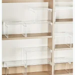 Étagère à 1 couche, étagère de rangement pour réfrigérateur, étagère de rangement de cuisine, étagère de rangement pour figurines de jouets, étagère de rangement pour cosmétiques