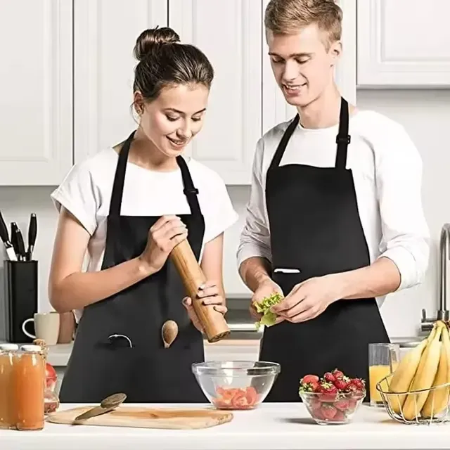 Tablier de cuisine tablier de Chef à col licou avec… – vue 5