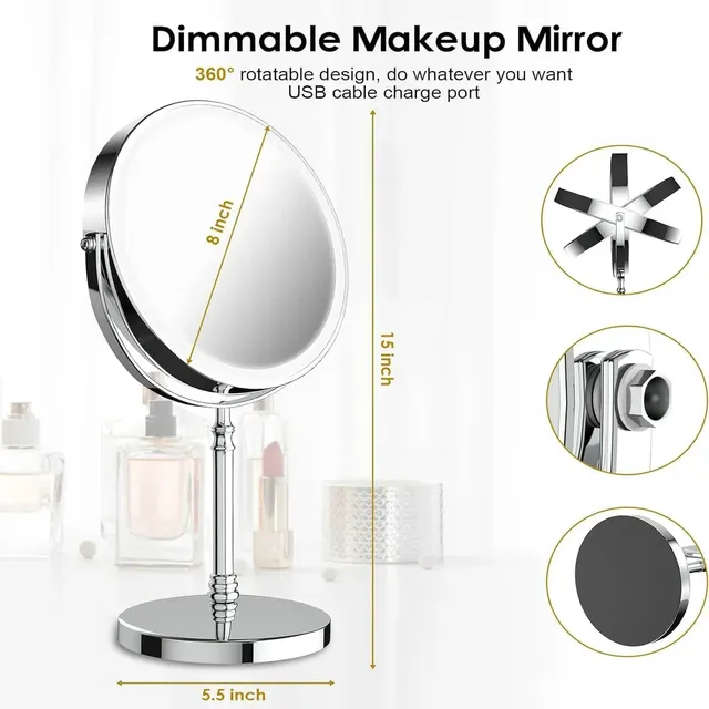 Miroir de maquillage éclairé – vue 5