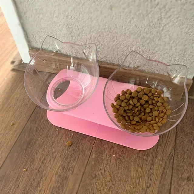 Bol Double antidérapant pour chat – vue 2