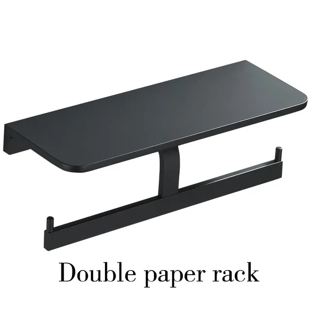 Porte papier toilette mural double tablette rangement… – vue 2