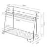 Supports de rangement de cuisine en acier inoxydable – vue 6