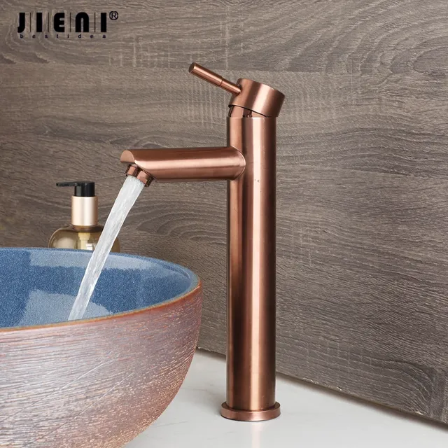 JIENI-Évier en cuivre antique rouge – vue 2