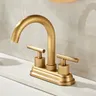 Robinet de lavabo de salle de bains en laiton Antique… – vue 2