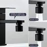 Nouveau Buse de robinet de lavabo noir 2 modes 360 °… – vue 4