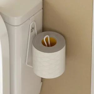 Porte-rouleau de papier toilette, 1 pièce, organisateur mural, support de rangement, cuisine salle de bains, sans perceuse, distributeur de serviettes en tissu inoxydable