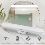 LED miroir de maquillage lumières magnétique suspendu USB Rechargeable lampe de bureau lampe de lecture réglable armoire placard dortoir veilleuse