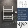Porte-serviettes électrique en acier inoxydable – vue 3
