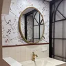 Ellipse miroir rond salle de bain européen rétro mur… – vue 4