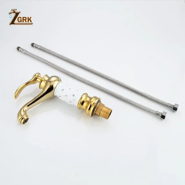 ZGRK robinets de lavabo de salle de bains dorés – vue 5
