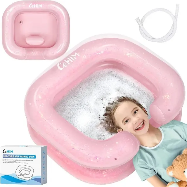 Lavabo gonflable en PVC pour le lavage des cheveux au lit – vue 6
