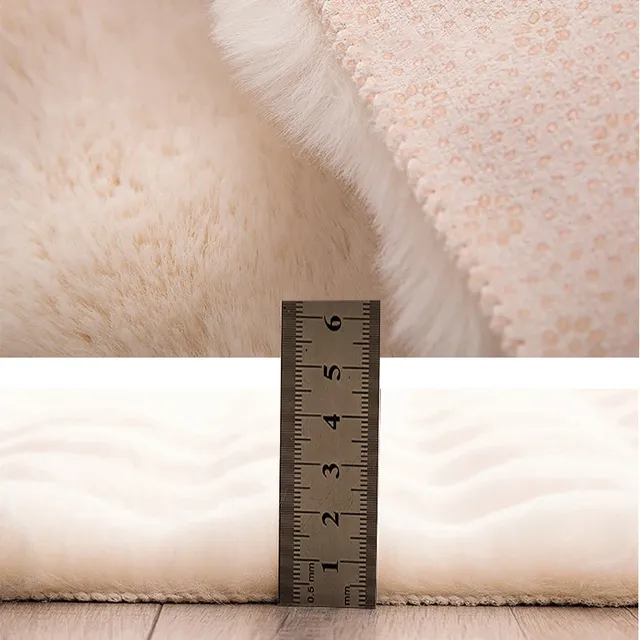Tapis ovale en peluche doux – vue 3