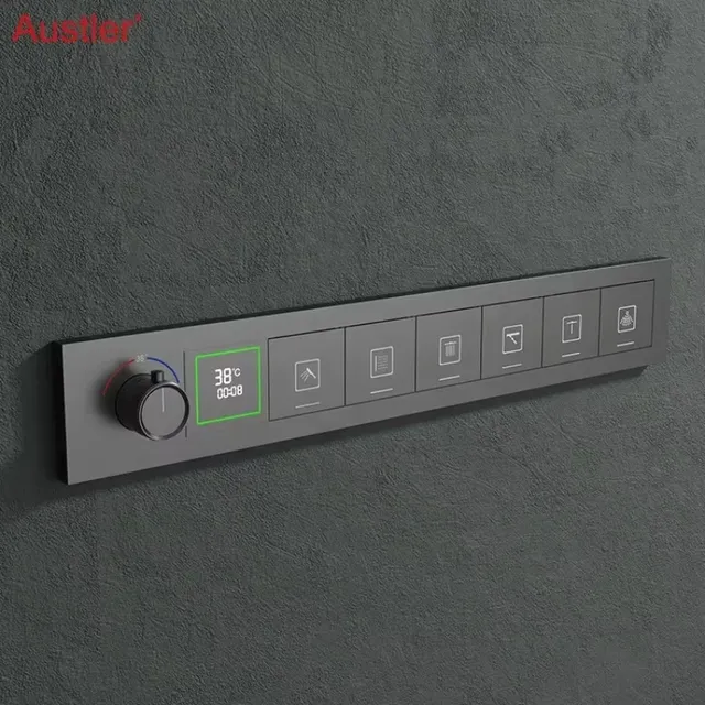 2025 musique pomme de douche salle de bain LED ensemble… – vue 4
