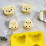 Dessin animé rilakkuma cuisson résine moule kawaii Relax ours silicone moules glace bonbons bricolage gâteau décoration accessoires cadeau offres spéciales
