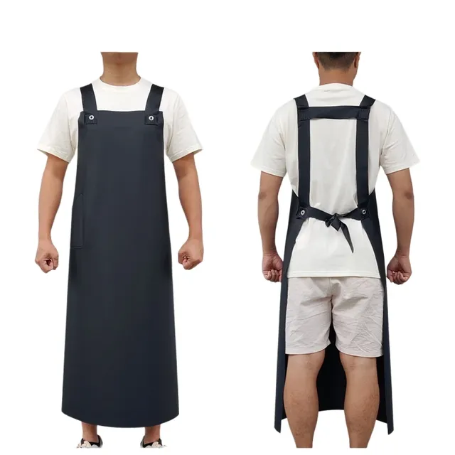 Tablier en cuir imperméable pour la vaisselle à l'huile… – vue 4