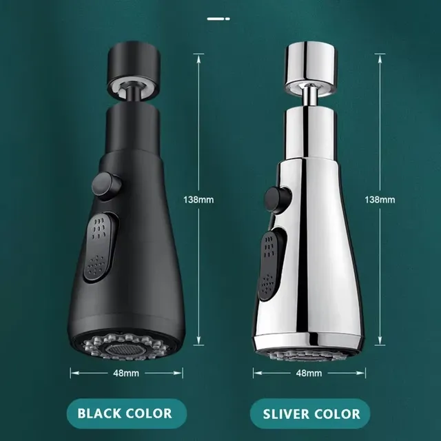 Universel 360 ° Extension de robinet de cuisine pivotant… – vue 3