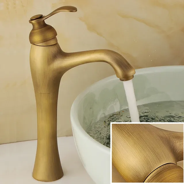 Robinet de lavabo de salle de bains monotrou en laiton… – vue 3