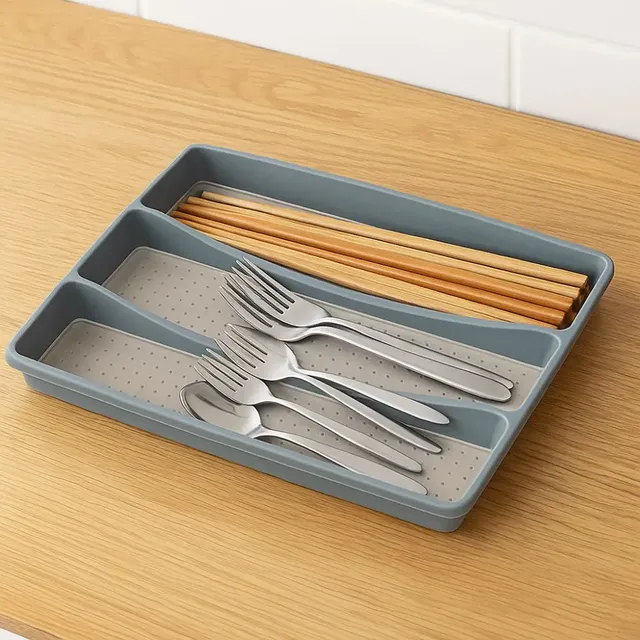 Plateau de rangement d'ustensiles à 3 compartiments – vue 4