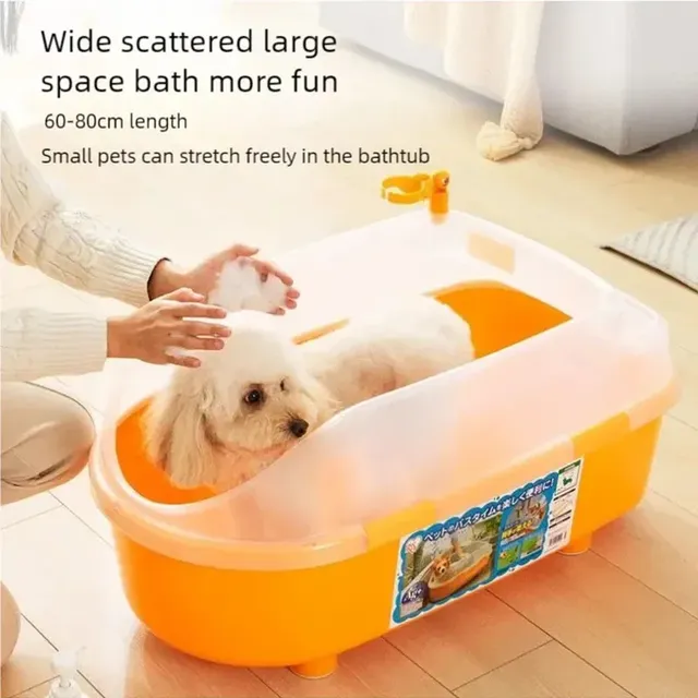 Baignoire portable animaux plastique durable ovale…