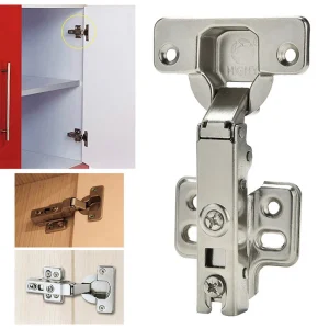 Charnière hydraulique de porte de sécurité, fermeture douce, superposition complète, armoire de cuisine, planche Chi, 1 PC