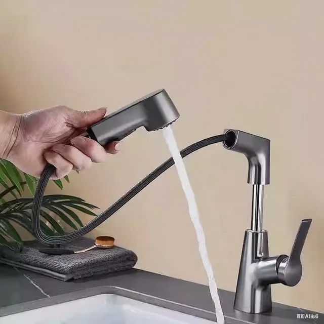 Robinet de lavabo à ressort – vue 3
