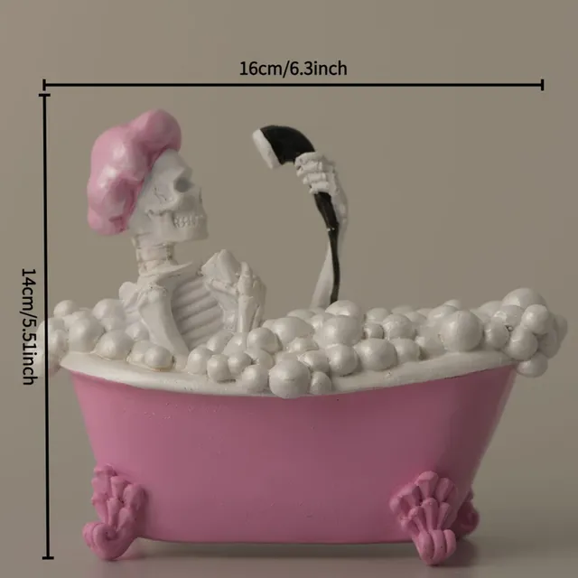 Décor fantôme de baignoire rose – vue 6