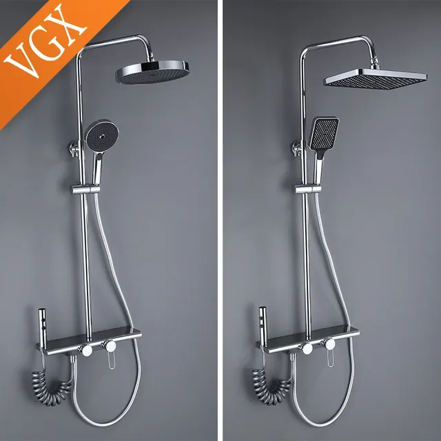 VGX système de douche chromé de luxe ensemble de… – vue 2