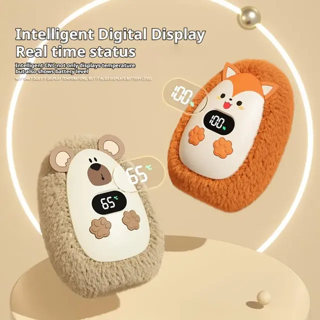 Chauffe-mains en peluche pratique 3 réglages de… – vue 6