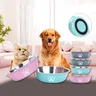 Nouveau bassin pour chien en acier inoxydable imprimé… – vue 1