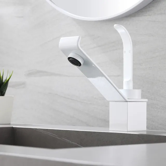 Uythner-Lavabo en laiton chromé noir – vue 3