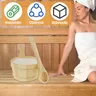 Seau sauna bois pin camphre naturel clair finition brute… – vue 2