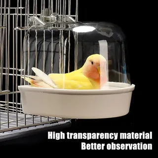 Bain d'oiseaux suspendu clair pour Cage perruche Cage à oiseaux…